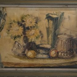 Lienzo Bodegon Obra De Arte