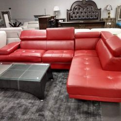 Antares Red Modern Sectional