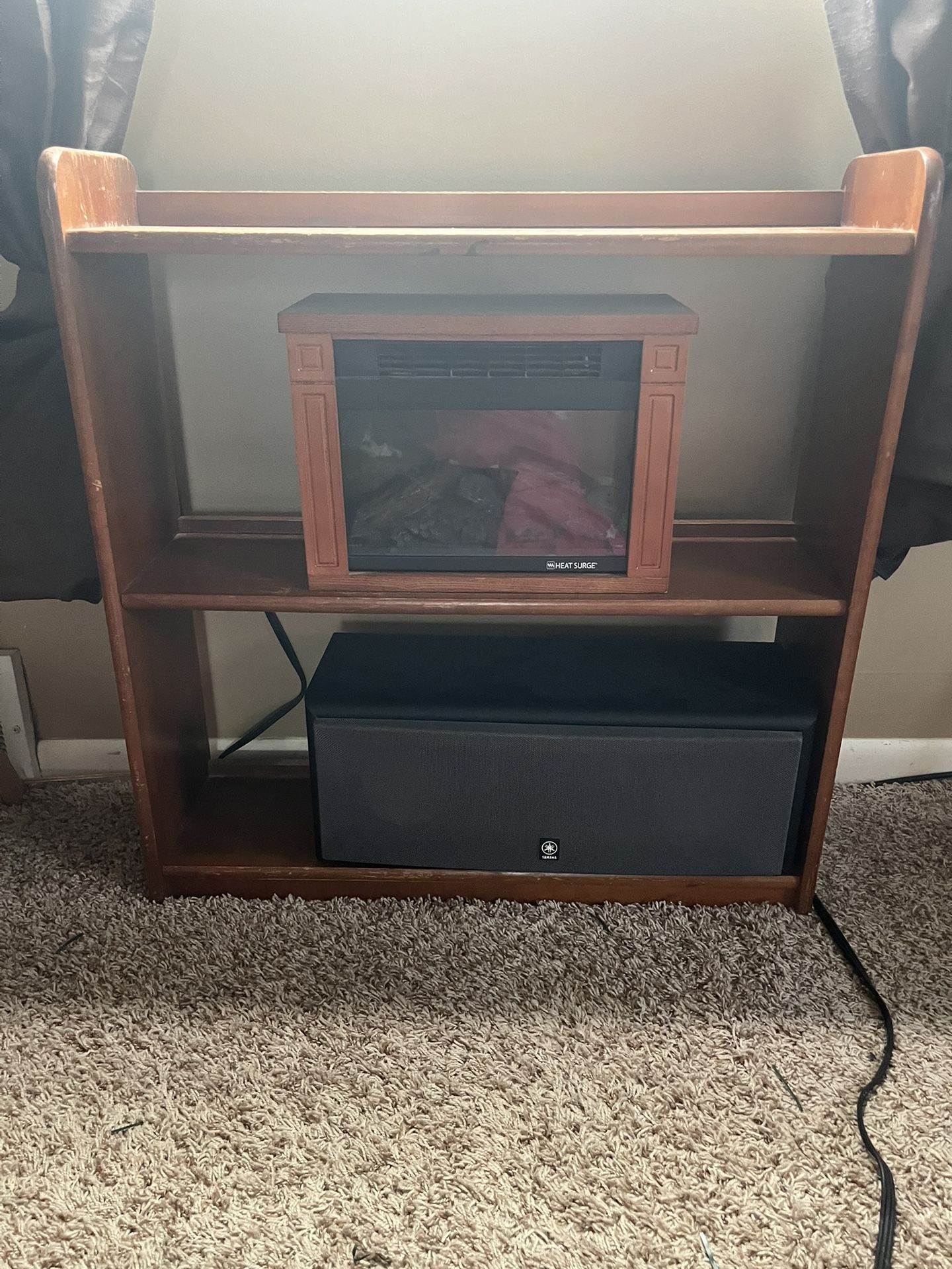 Fireplace And Shelf