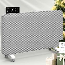 1500W Convection Heater,Space Heater for Large Room Use,Wifi App Control,24H Timer,Tip-over & Overheat Protection,Thermostat,Standing or Wall Mount,El