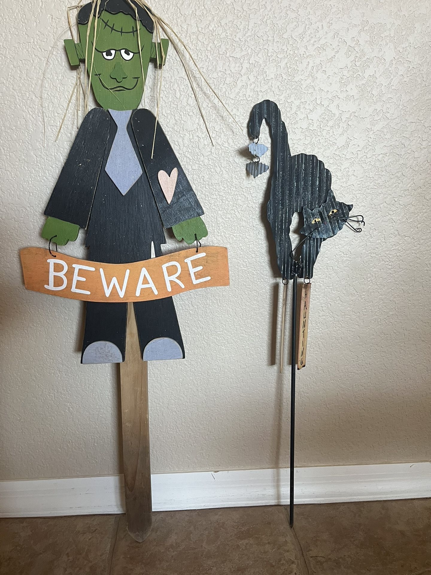 2 - Outdoor Halloween Stakes Yard Decor For $5
