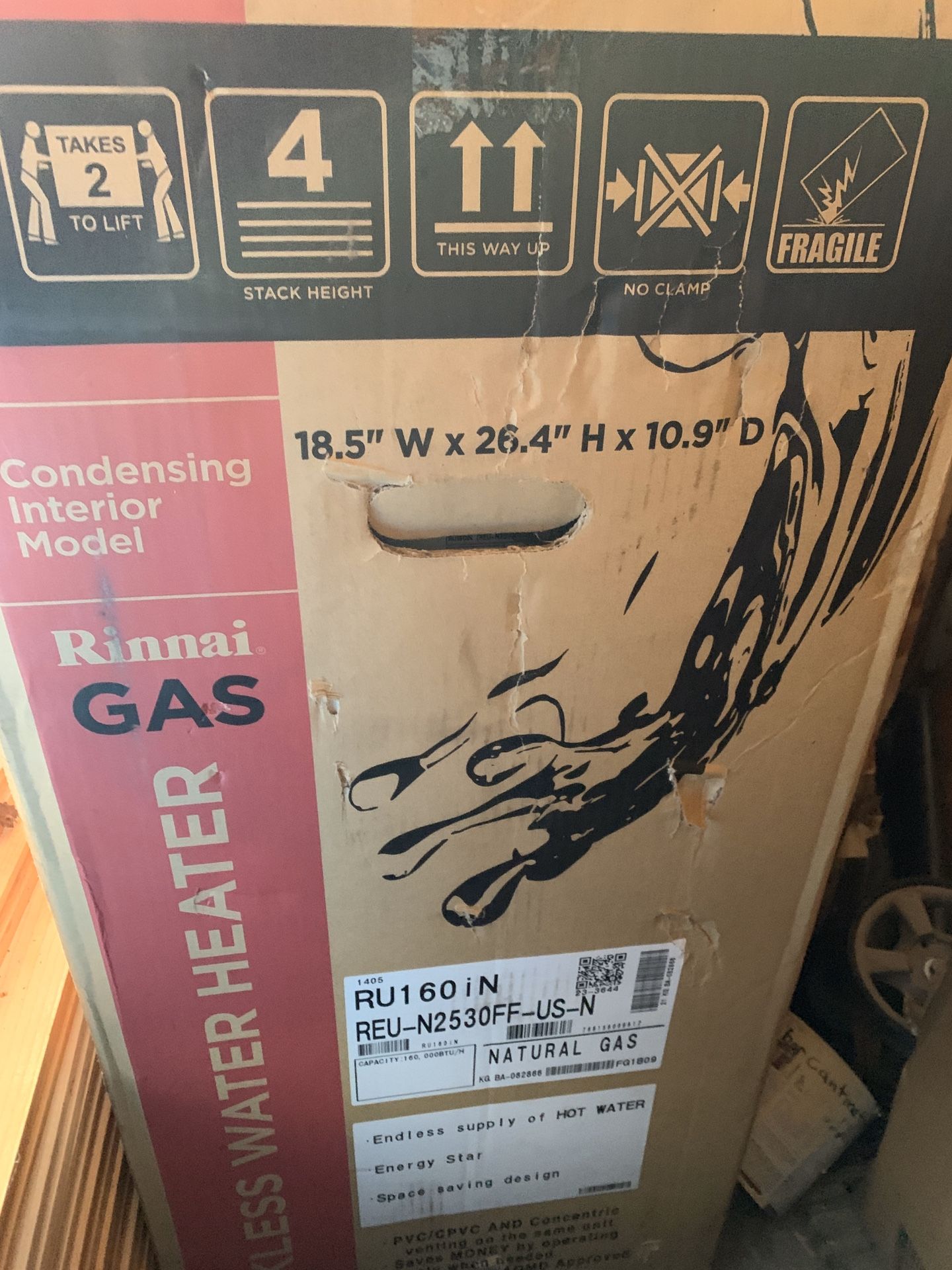 Rinnai Tankless Condensing Gas Water Heater