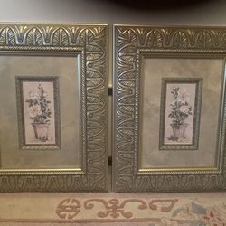 Flower Print Frames 
