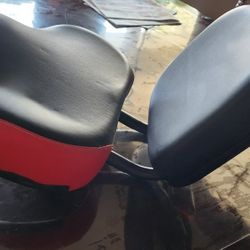 Red And Black Bicycle Seat 