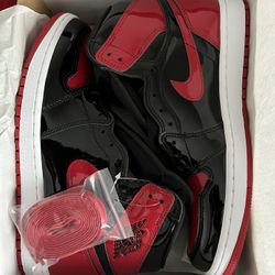 Brand New Patent Leather Bred 1s