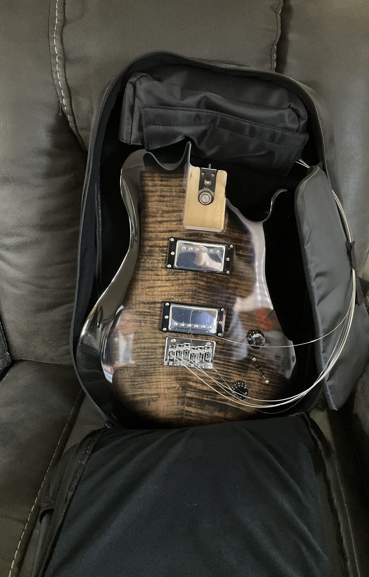 Journey Instruments - OE990BK - Black Electric Travel Guitar
