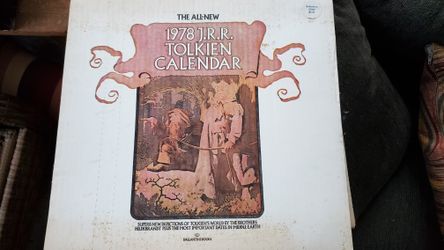 Vintage 1978 J.R.R. Tolkien Calendar