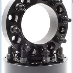 8 Lugs Left Right Black 2pcs Aluminium, Hub 2" inch 14x2.0, OE# 8170-8170 fj8001, Direct Fit