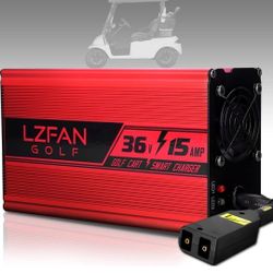36V 15AMP Golf Cart Charger, EZGO TXT Battery Charger for 36 Volt Golf Carts -D Style Plug (36V15AMP)