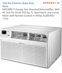 ERMERSON Energy Star Mounted Wall AC Unit+ 350 SQ FT Room NEW Model - ( EATC8RE1T )