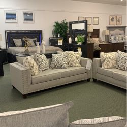 2 Pc sofa and love seat