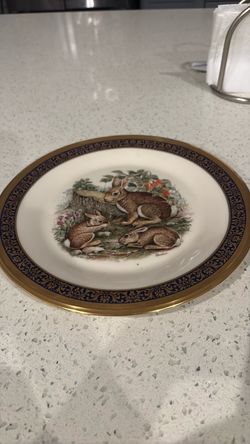 Boehm Porcelain Rabbit Collector Plate