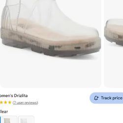 Uggs Clear Rain boots Size 10
