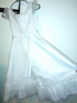 White Flower Girl Dress