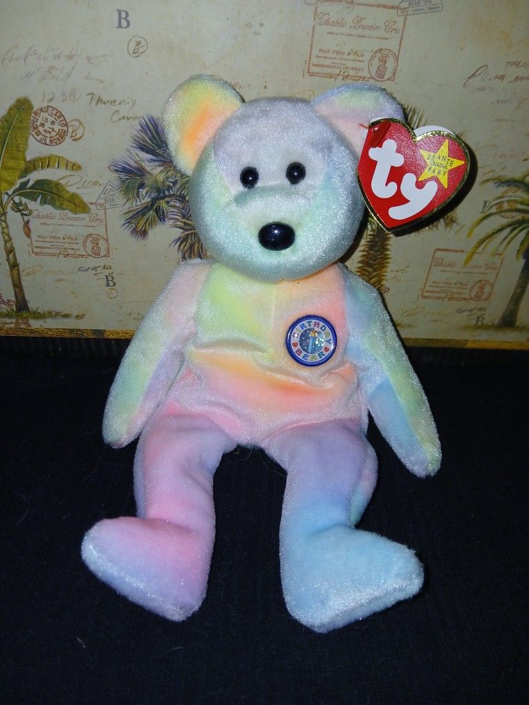 1999 Ty Beanie Baby "Birthday Bear."