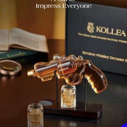 *BRAND NEW* KOLLEA WHISKEY DECANTER SET W/ 2 OZ GLASSES