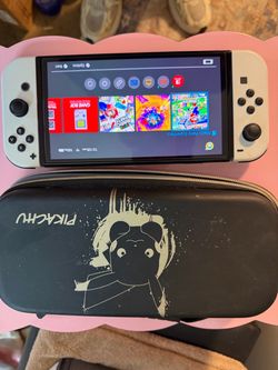 Nintendo Switch OLED White with Carrying Case