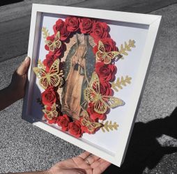 Shadow Box Virgen De Guadalupe
