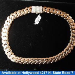 Cuban Link Chain - Rose Gold 10k (.417) 397 grams 22 inch