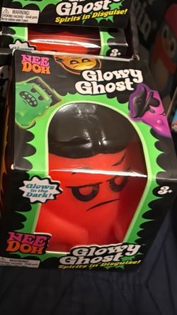 NeeDoh Glowy Ghost Orange Toy