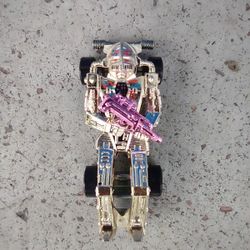 Vintage Hot Wheels 1986 Zombot Racer Car Pink Gun Die Cast 1:64 Mattel