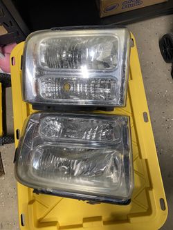 2005-2007 Ford f 350 f-250 headlights oem 6.0