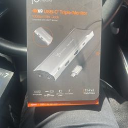 4K 60 Elite USB-c Triple Monitor 10gbps Mini Dock