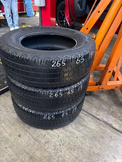 Three Goodyear Tires Size 265/65r17 In Great Shape