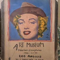 Warhol Marilyn Monroe Mr Brainwash museum poster new custom frame hand signed by the artist