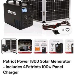 Patriot Solar Generator