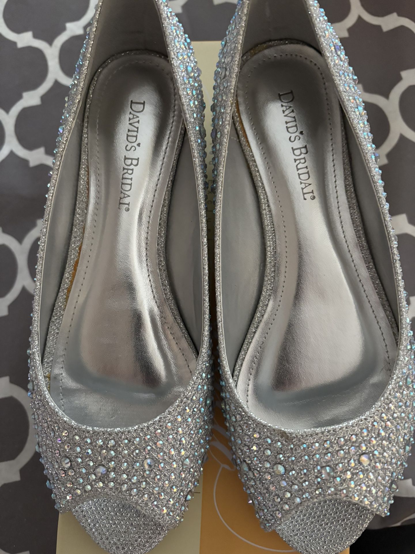 Low Wedge Wedding Shoe