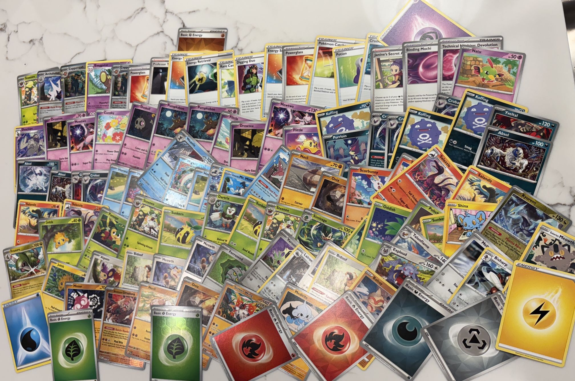 Over 100 Pokémon Cards