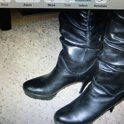 Bcbg Leather Boots Size 9.5