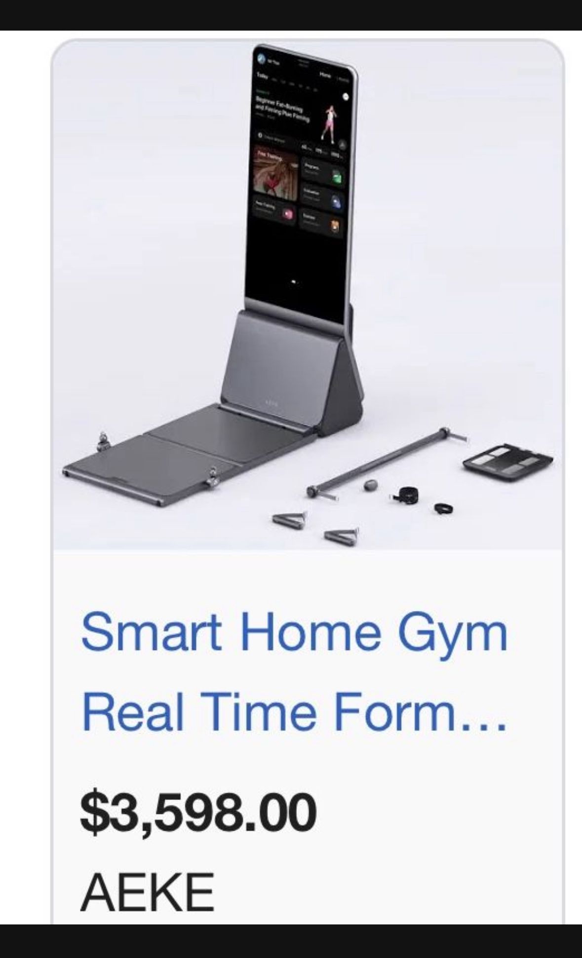 AI (SMART HOME GYM MACHINE) RETAIL OVER $3598!