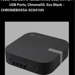 ASUS Chromebox 5a Mini PC, Intel Celeron 7305, 4GB DDR4, 128GB NUMe SS Wifi 6,7 USB Ports Chrome OS. ECo Black