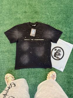 Rhinestone hellstar tee Size M