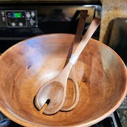 Williams Sonoma Wooden Salad Bowl