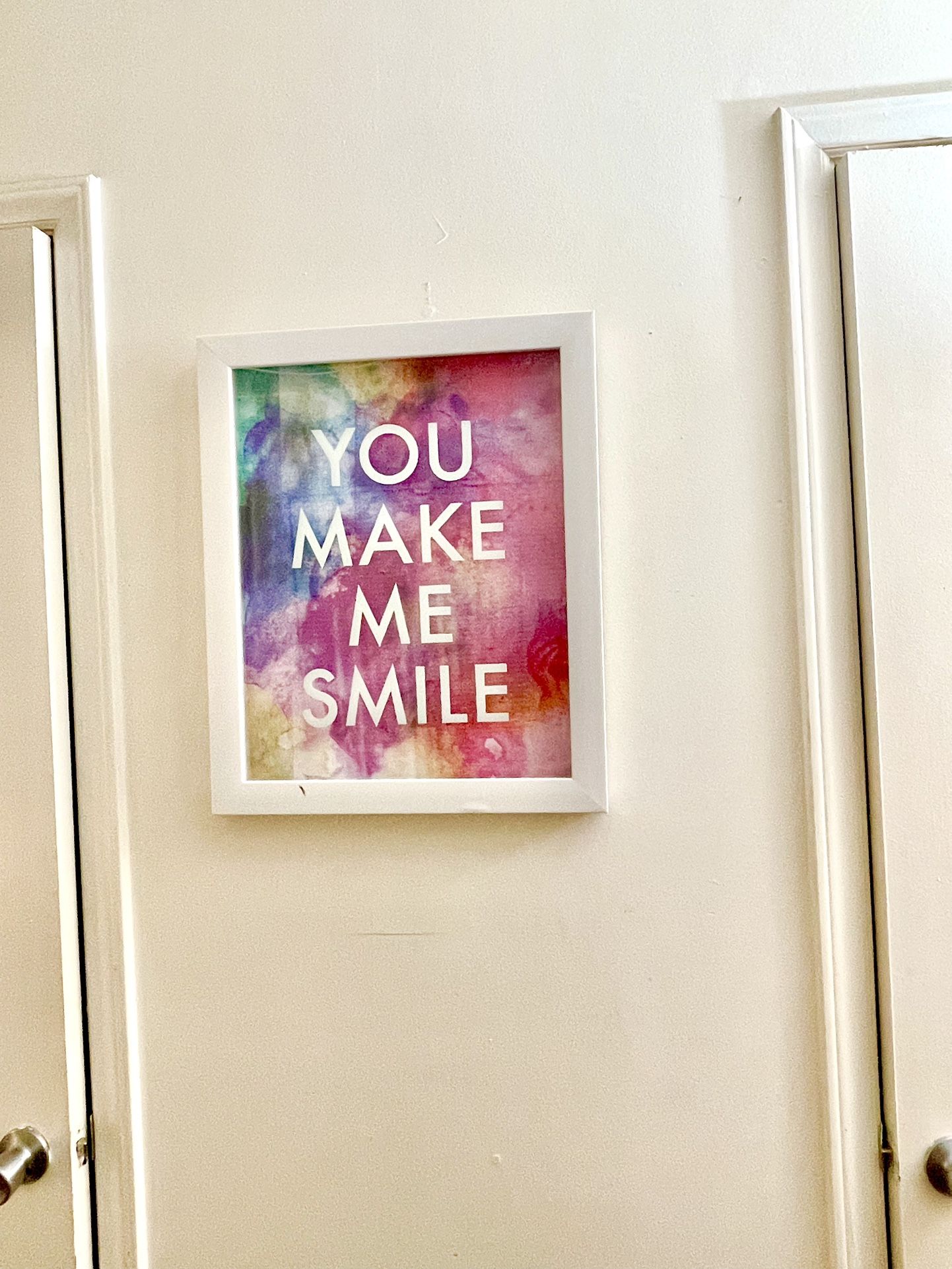 Wall Art ( YOU MAKE ME SMILE) 