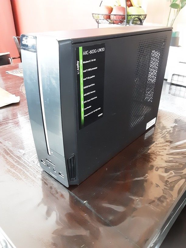 Acer Aspire mini desktop computer.