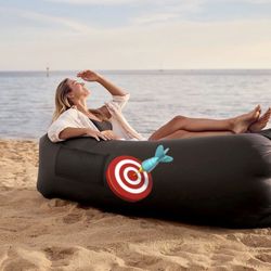 Inflatable Lounger Air Sofa Hammock-Portable,Water Proof& Anti-Air Leaking Design-Ideal Couch for Backyard Lakeside Beach Traveling Camping Picnics & 