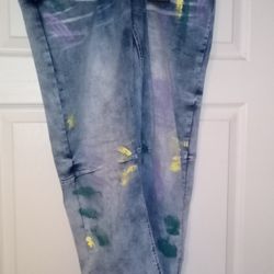Encrypted Denim Jeans