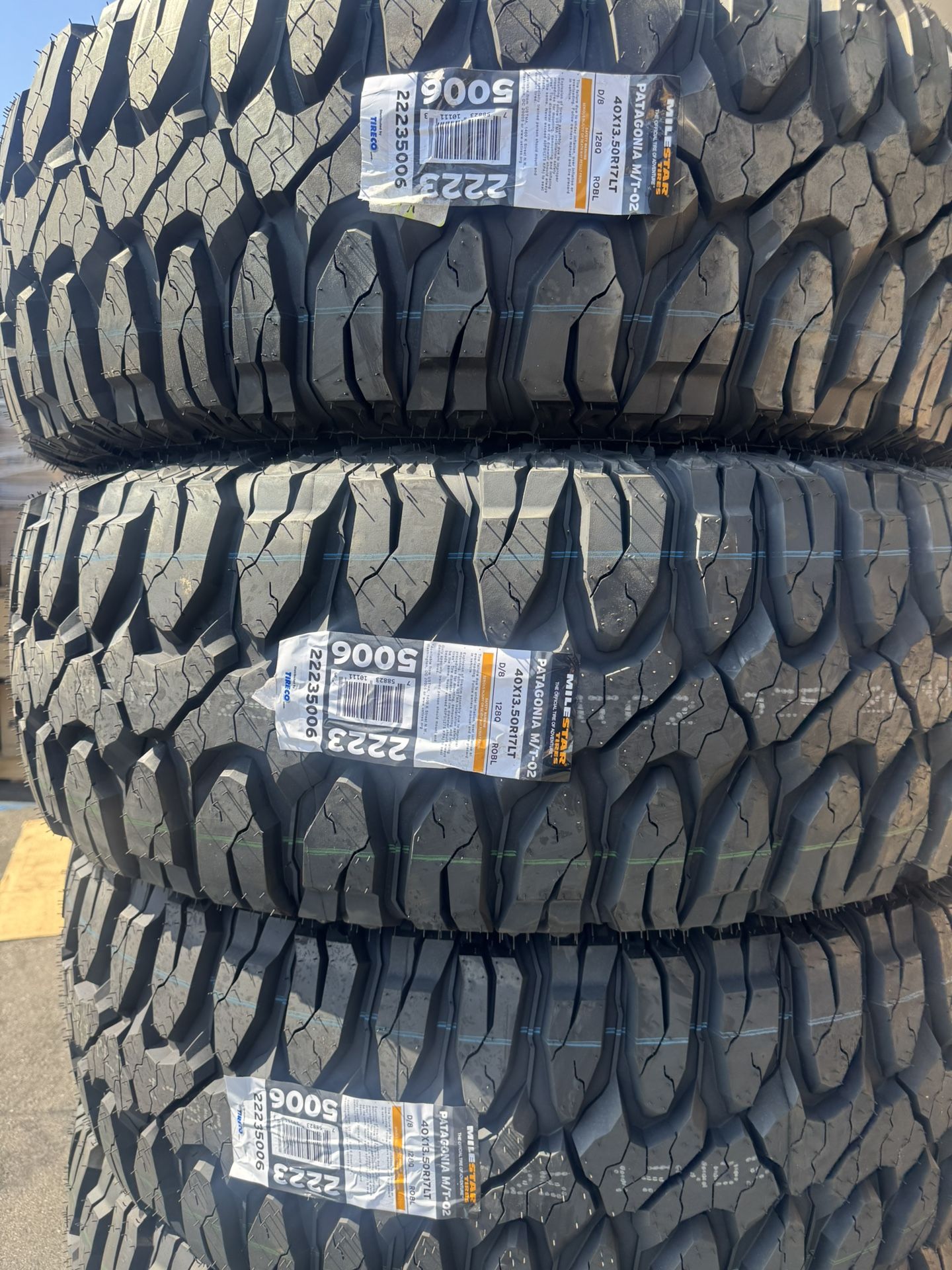 Milestar Patagoina M/T 40x13.50R17 D Rated 8 Ply Tires ( Set of 4 ) 🔥🔥🔥🔥