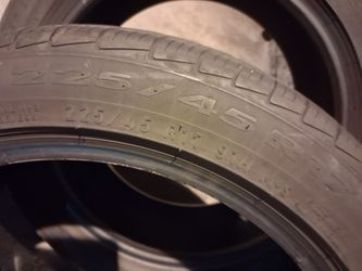 2 - Perelli Used Tires 225/45/ R 17. One Pair