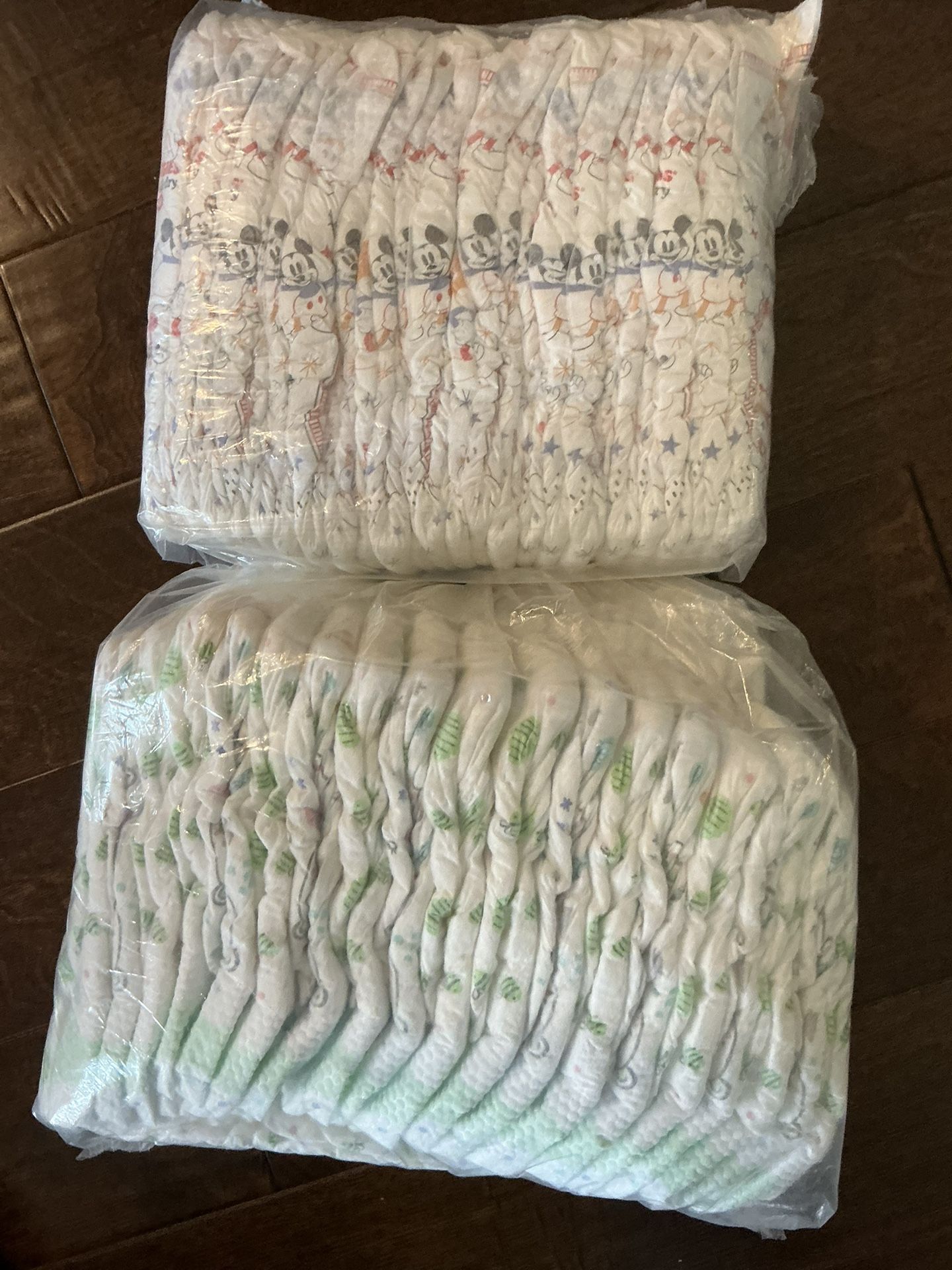 Two Packs Of Size 6 Diapers