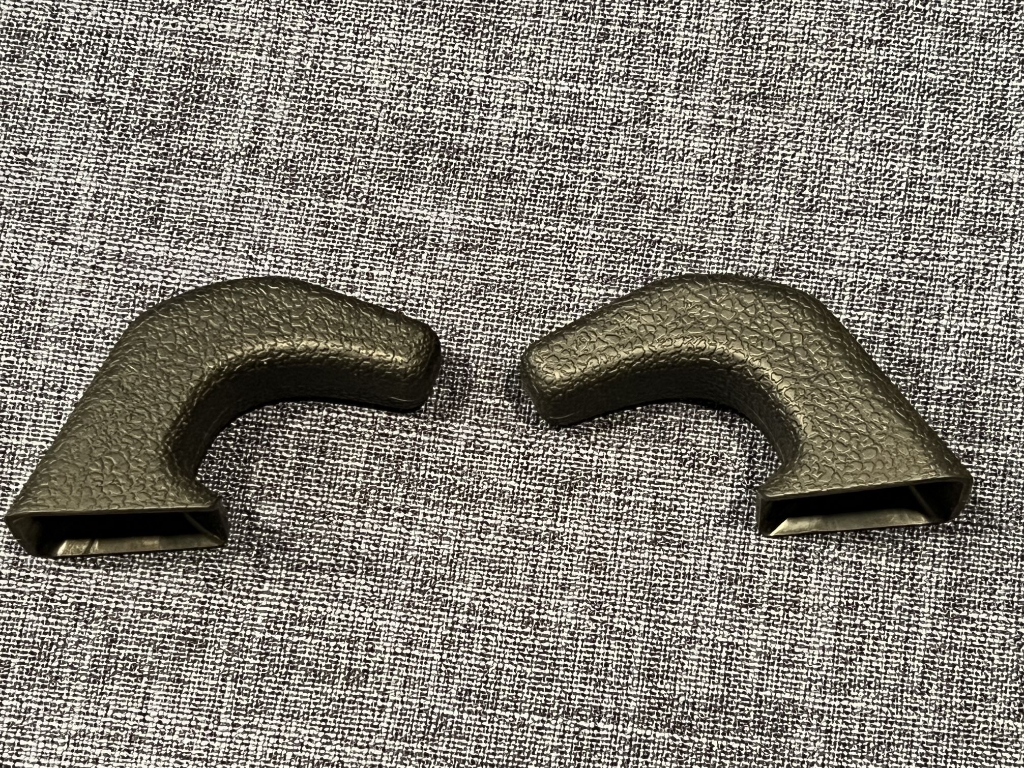 Black front tow hook covers for Jeep Wrangler JL Gladiator JT