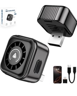 Brand New Wireless CarPlay Adapter – Plug & Play, Bluetooth 5.4, iPhone Compatible