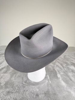 60's/70's Vintage Resistol XXX Beaver Pecos Gray Felt Cowboy Hat Size 7 USA