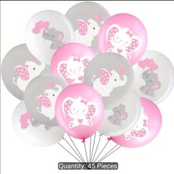 Pink Elephant Baby shower Balloon's
