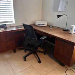 Corner Desk Solid Wood