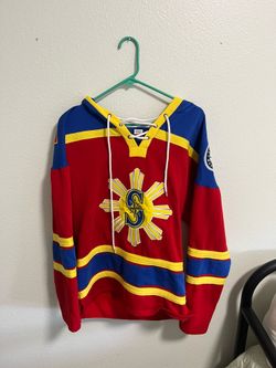 Seattle Mariners Filipino Hockey Pullover Hoodie Medium